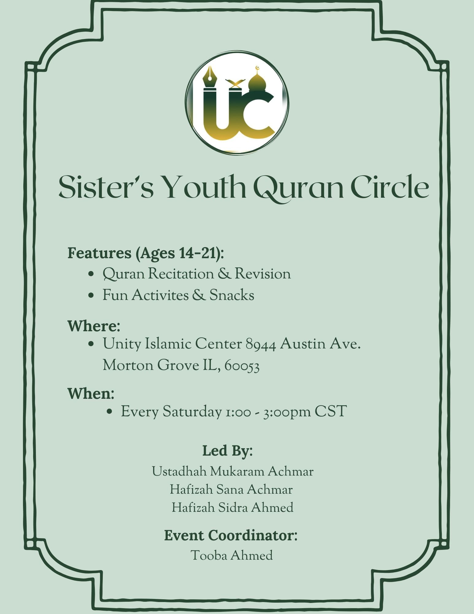 Sister's Youth Quran Circle